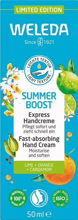 Etichetta energetica Weleda Crema mani Summer Boost Express Tb 50 ml (50 ml)