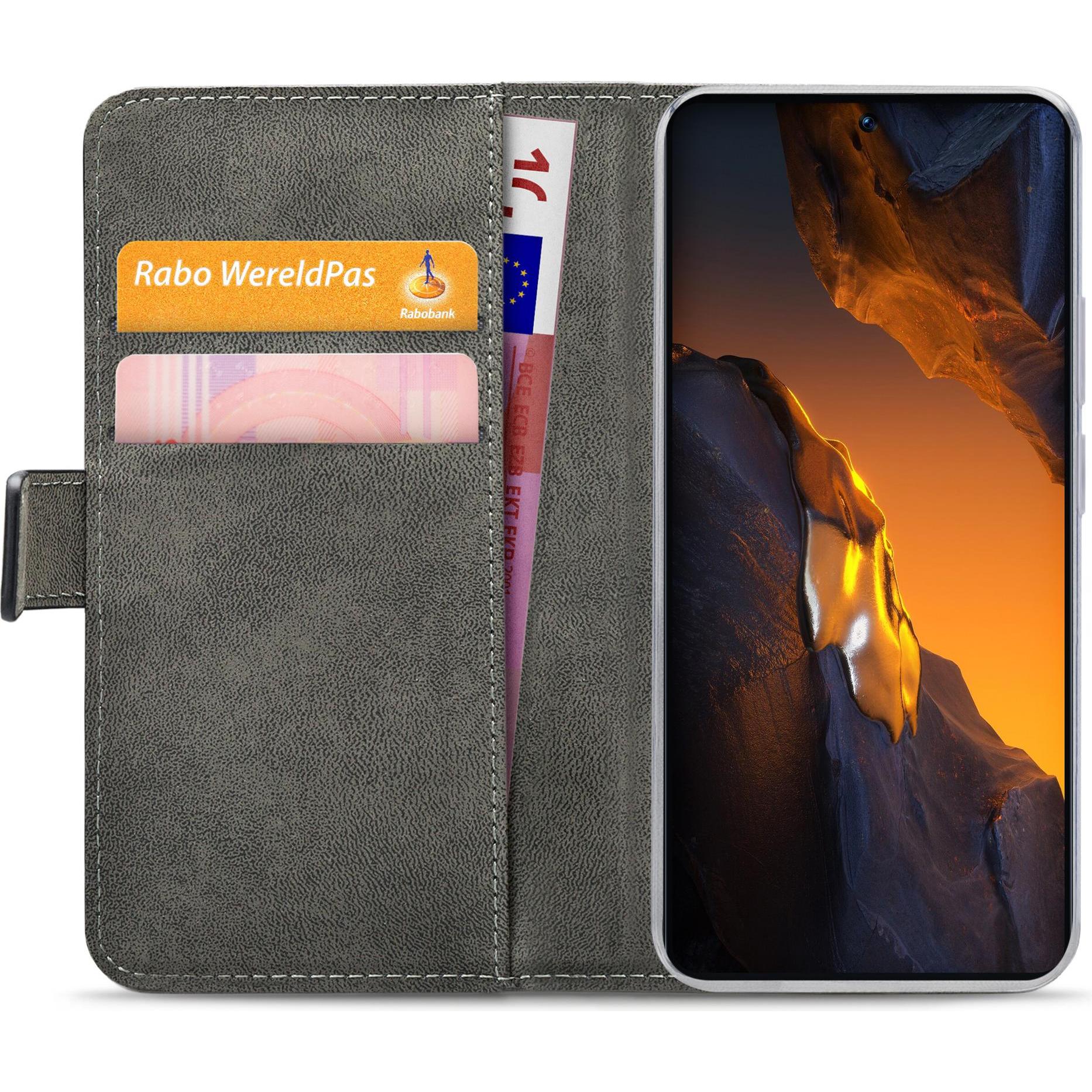 Mobilize Klassische Gelly-Geldbörse (Xiaomi Poco F5), Smartphone Hülle, Schwarz