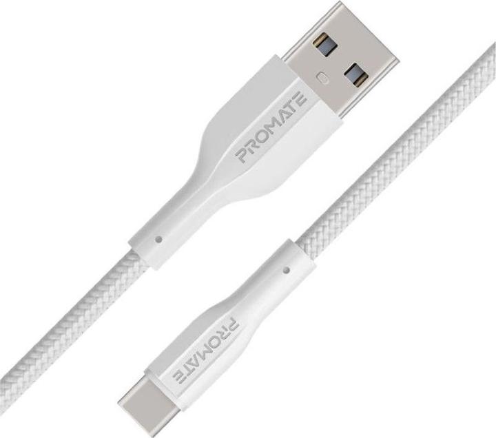Actual product image ProMate xCord-AC White USB-A-USB-C cable (1 m, USB 2.0)
