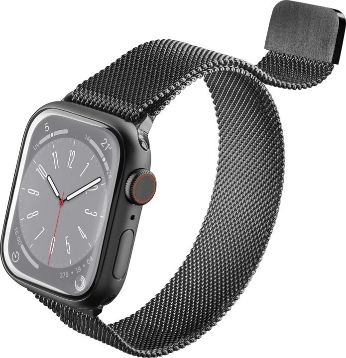 Actual product image Cellularline Steel Band - Apple Watch (38 mm, 40 mm, 41 mm, Stainless steel, Apple Watch Series 4, Apple Watch Series 5, Apple Watch Series 6, Apple Watch Series 7, Apple Watch Series 8, Apple Watch Series 9, Apple Watch SE, Apple Watch Series 1, Apple Watch Series 2, Apple Watch Series 3)