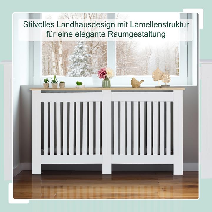 Produktbild Relaxdays HeizkÃ¶rperverkleidung mit Lamellen
