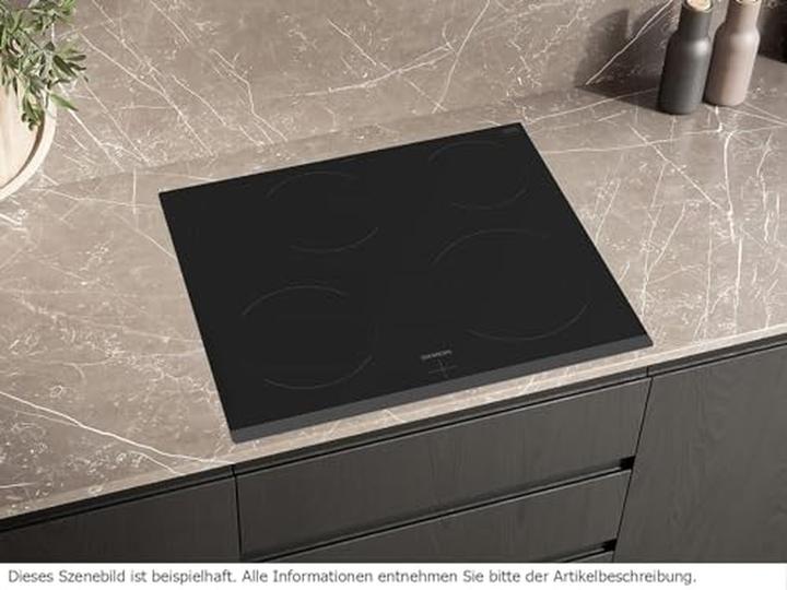 Produktbild Siemens iQ300, Elektro-Kochfeld, 60 cm, herdgesteuert, Schwarz, Rahmenlos aufliegend, EA631GNA1E