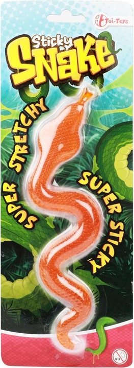 Actual product image Toi-Toys Sticky Cobra Snake Super Stretchy