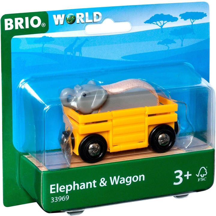 Productafbeelding Brio Olifant en wagen