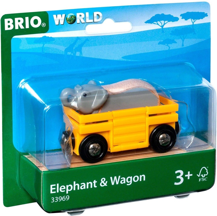 Actual product image Brio Elephant and carriage