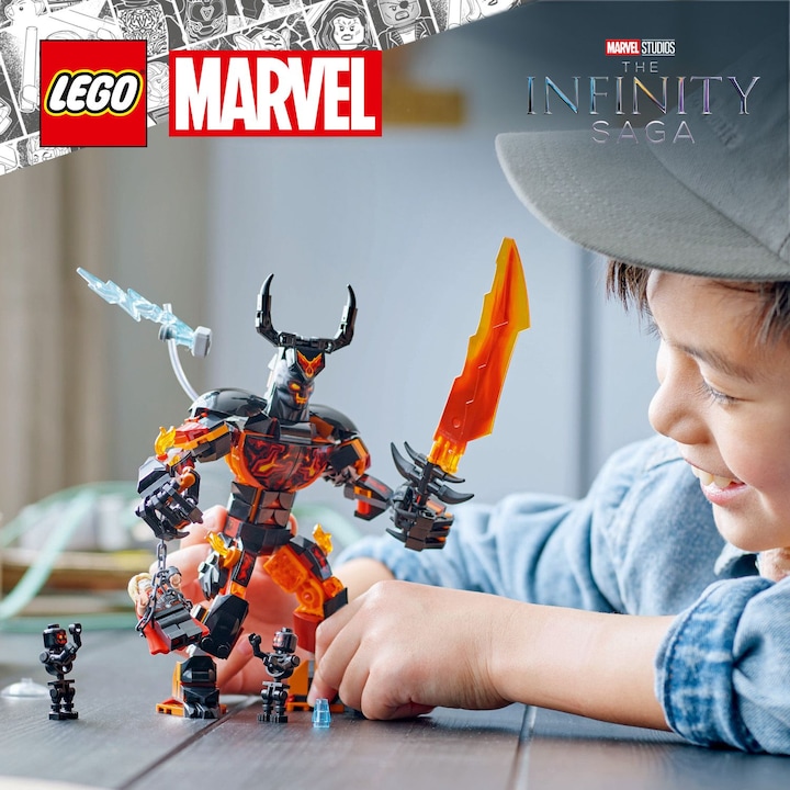 Immagine prodotto LEGO Figura di costruzione di Thor contro Surtur (76289, LEGO Marvel)