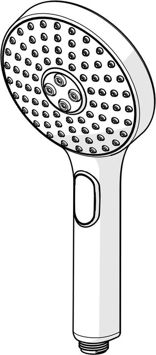 Immagine prodotto Hansa Doccetta Hansaactivejet 3 tipi di getto, d= 120mm, grigio chiaro cromo (3 Tipi di raggi, 15 l/min)