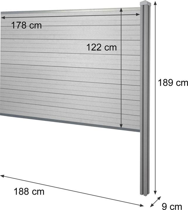 Produktbild JOHN316 Sichtschutzzaun Savon