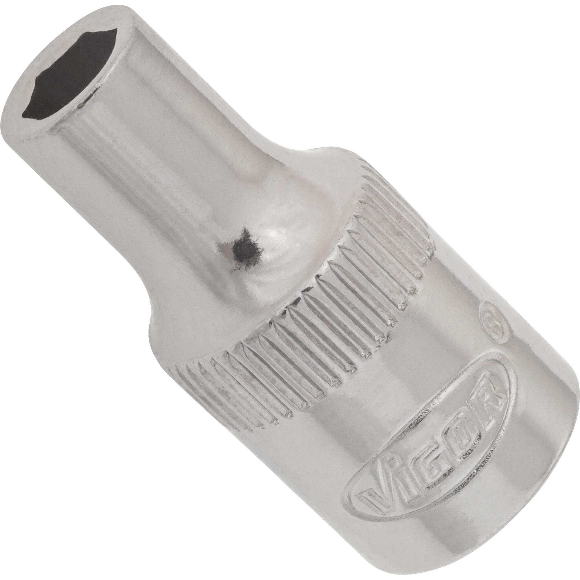 Vigor, Steckschlüssel + Stecknuss, STECKSCHLÜSSEL-EINSATZ 1/4" SW 4,5 (4.5 mm)