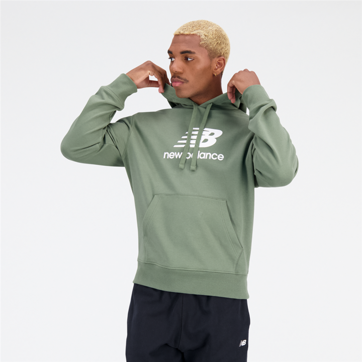 Immagine prodotto New Balance Felpa con cappuccio Essentials con logo impilato (XS)