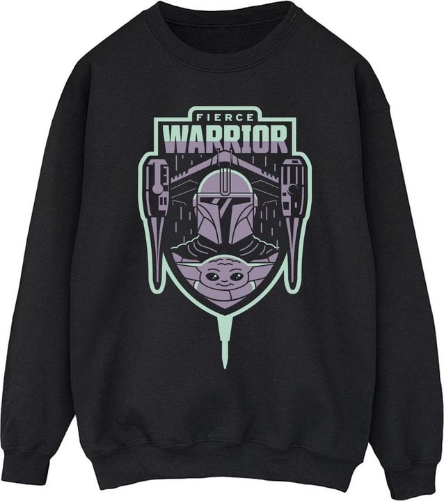 Produktbild Star Wars The Mandalorian Fierce Warrior Patch Sweatshirt (S)