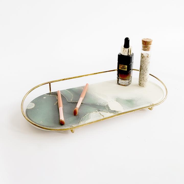 Immagine prodotto Stonea Makea Vassoio per il trucco in oro Nettuno