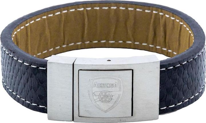 Arsenal FC Genäht Armband Leder (21.50 cm, 100% synthetisches Material)