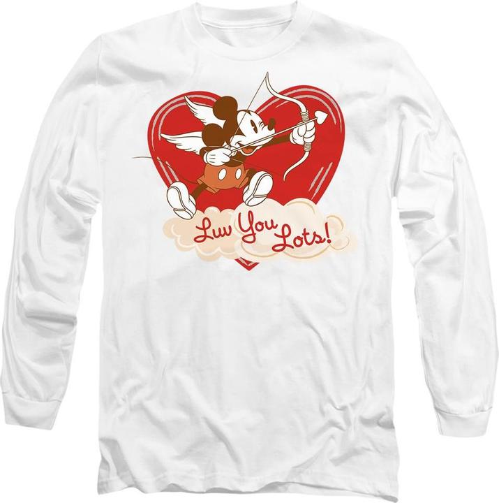 Produktbild Mickey Mouse Luv You Lots! TShirt Valentinstag (S)