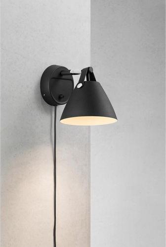Produktbild Nordlux Wandleuchte Strap 15, Schwarz (GU10)