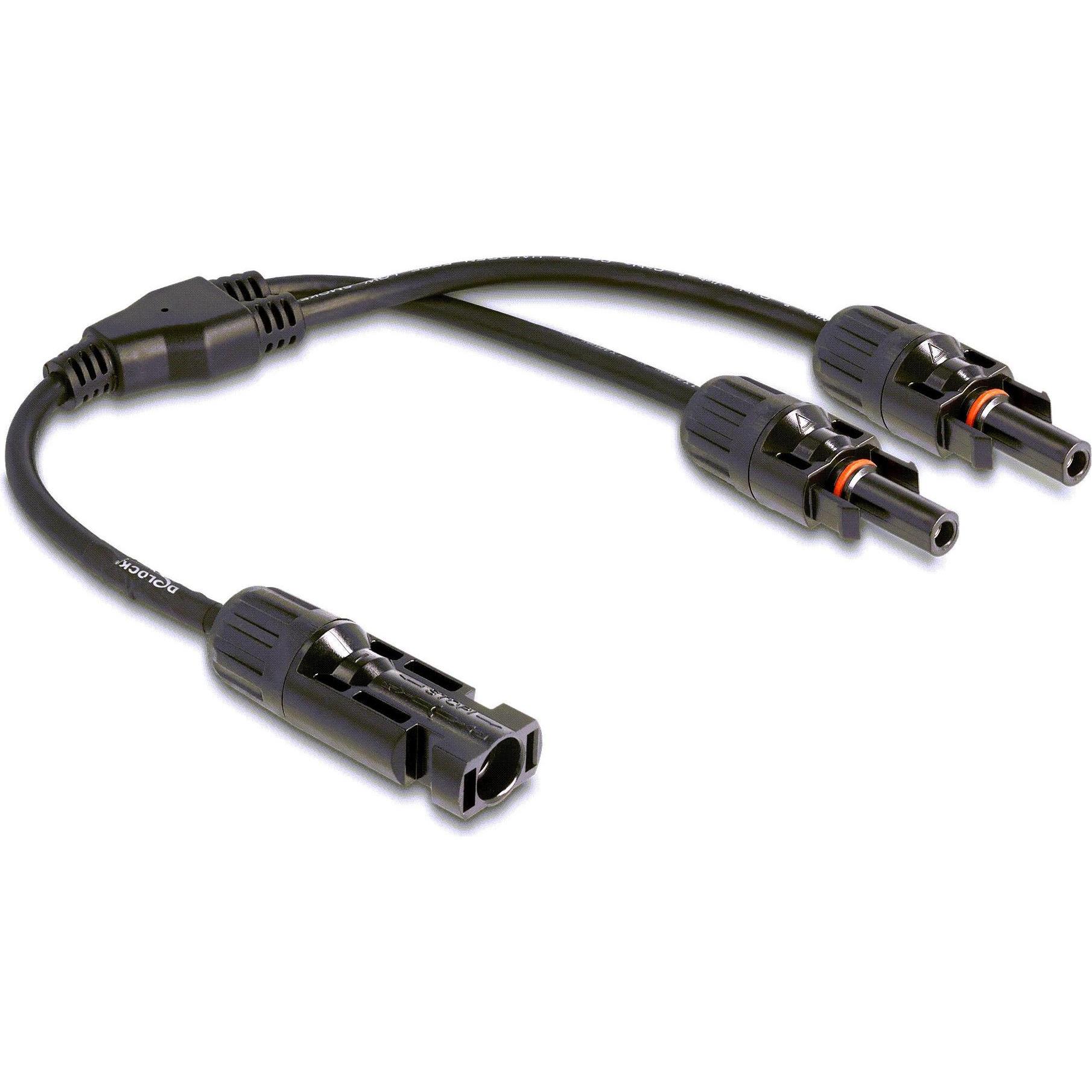 Thumbnail - Delock DL4 Solar Splitter Kabel 1 x Stecker zu 2 x Buchse 30 cm schwarz, Elektronikkabel + Stecker, Schwarz