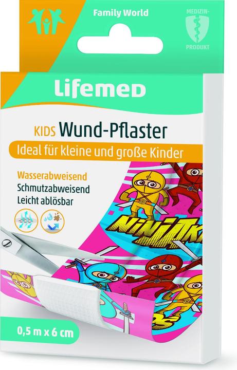 Produktbild Lifemed Wund-Pflaster Ninjas 0,5m x 6 cm mehrfarbig (1 x)