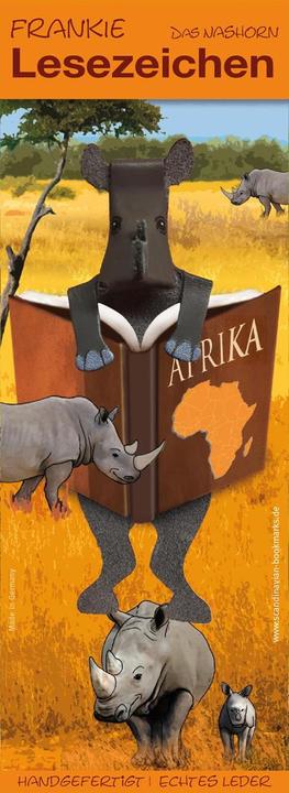 Actual product image Scandinavian Bookmarks Bookmark rhinoceros