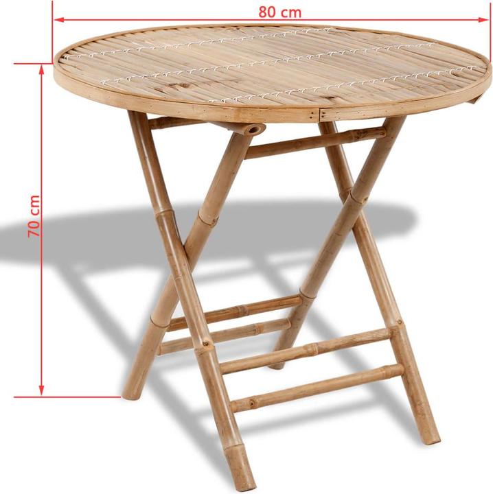 Produktbild vidaXL Gartenmöbel Set (80 x 70 cm)