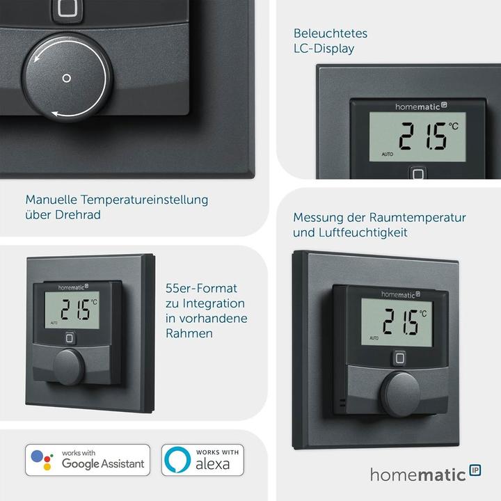 Actual product image Homematic IP Wall thermostat,HmIP-WTH-A