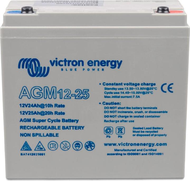 Actual product image Victron Energy AGM Batterie (12 V, 25 Ah)