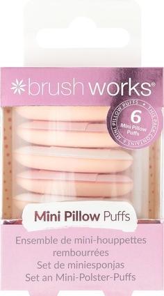 Brush Works Brushworks Mini Pillow Puff Beauty Schwämme - 6er Pack