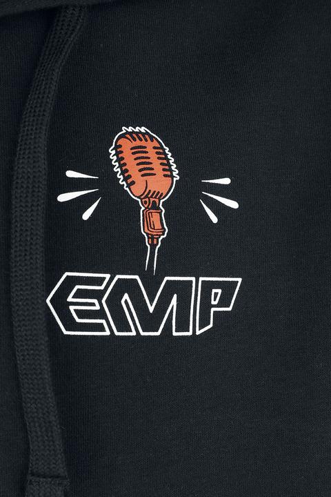 Produktbild EMP Kapuzenjacke mit Rockhand Motiv und Logo (L)