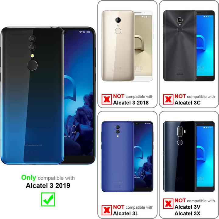 Image du produit Cadorabo Coque pour Alcatel 3 2019 universel avec Clip (Alcatel 3)