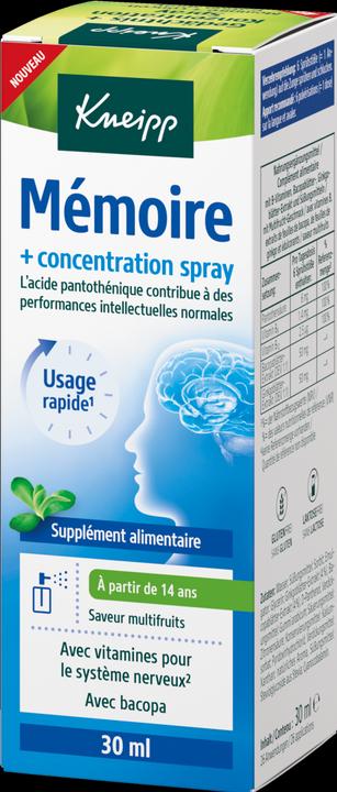 Energy Label Kneipp Mémoire + concentration spray (1 Piece, Spray)