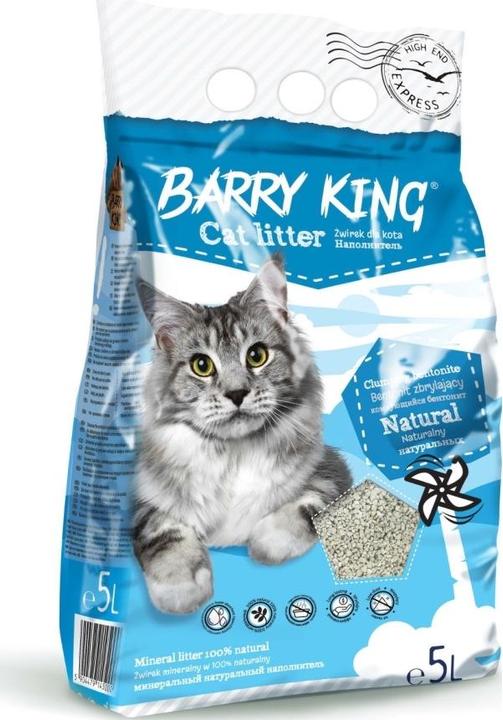 Barry King Żwirek bentonit dla kota naturalny 5L