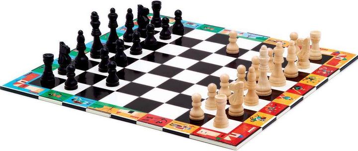 Actual product image Djeco Chess and checkers (mult)