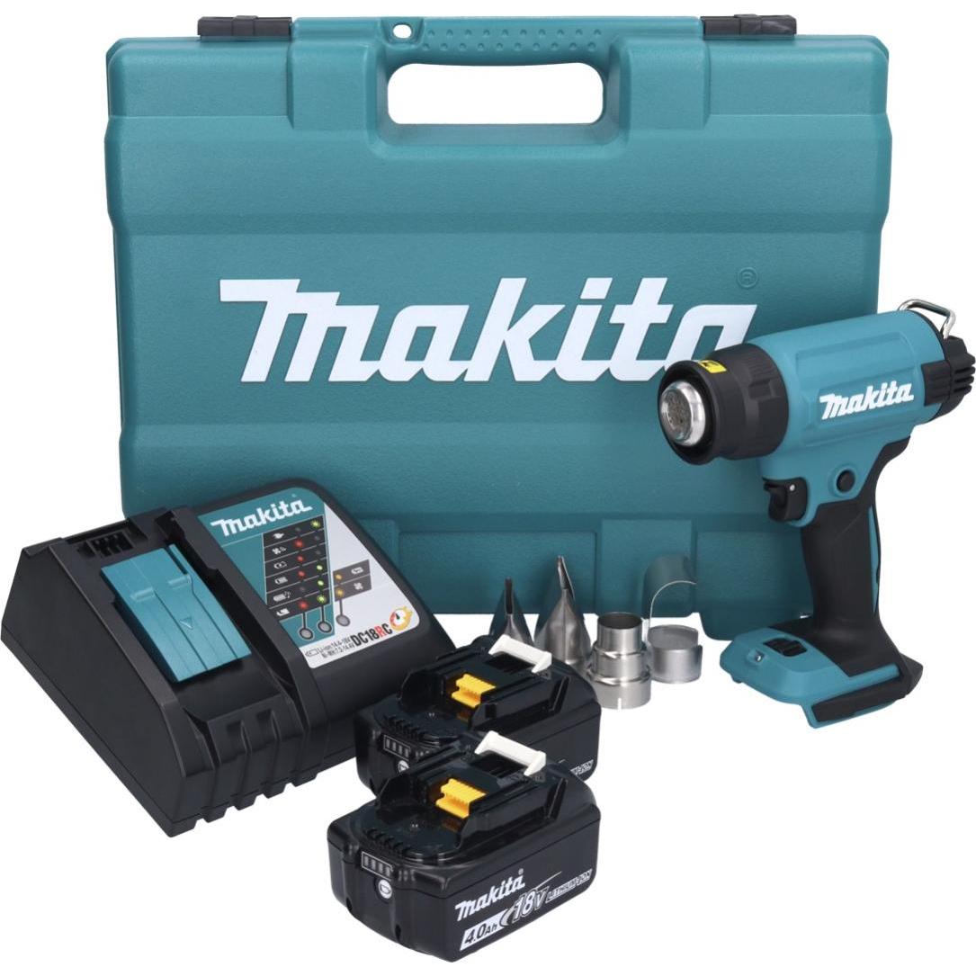 Thumbnail - Makita, Heissluftföhn, DHG 181 RMK Akku Heißluftgebläse 18 V 150 - 550°C + 2x Akku 4,0 Ah + Ladegerät + Koffer