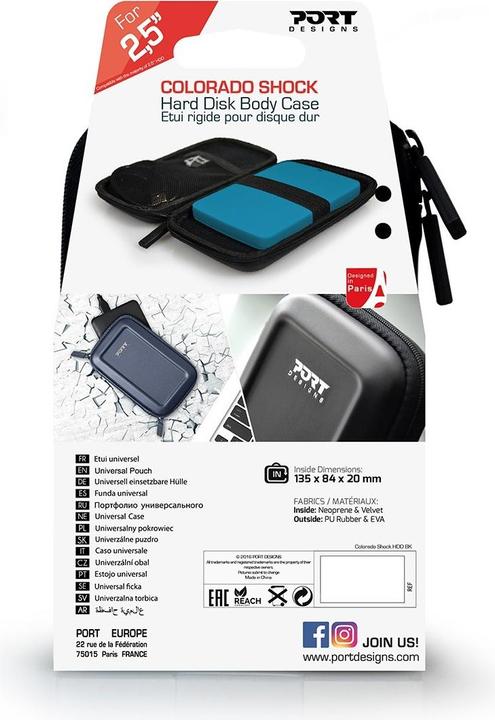 Produktbild Port Designs Colorado Shock Beuteltasche Polyurethan