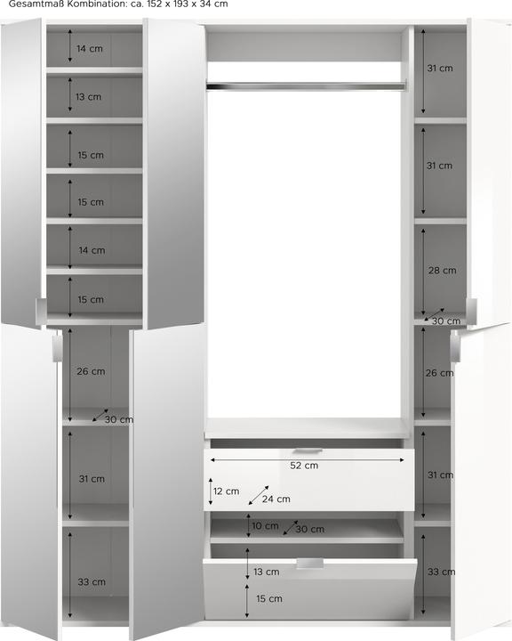 Produktbild Xonox Home Projekt X (152 x 34 x 193 cm)