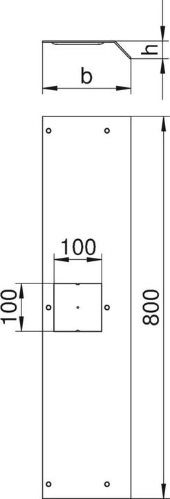 Actual product image OBO Bettermann OBO AIKF DAT 15040 Device connection cover f.Telitank St F (80 cm)