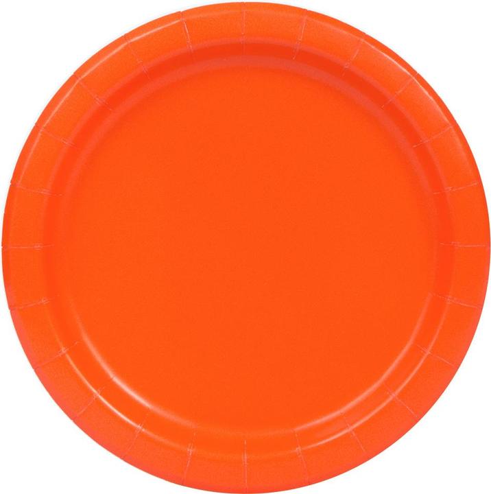 Actual product image Unique Paper plate orange 22cm (8pcs) (8 x)
