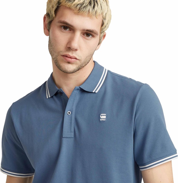 Actual product image G-Star Dunda Slim Stripe Polo (XL)