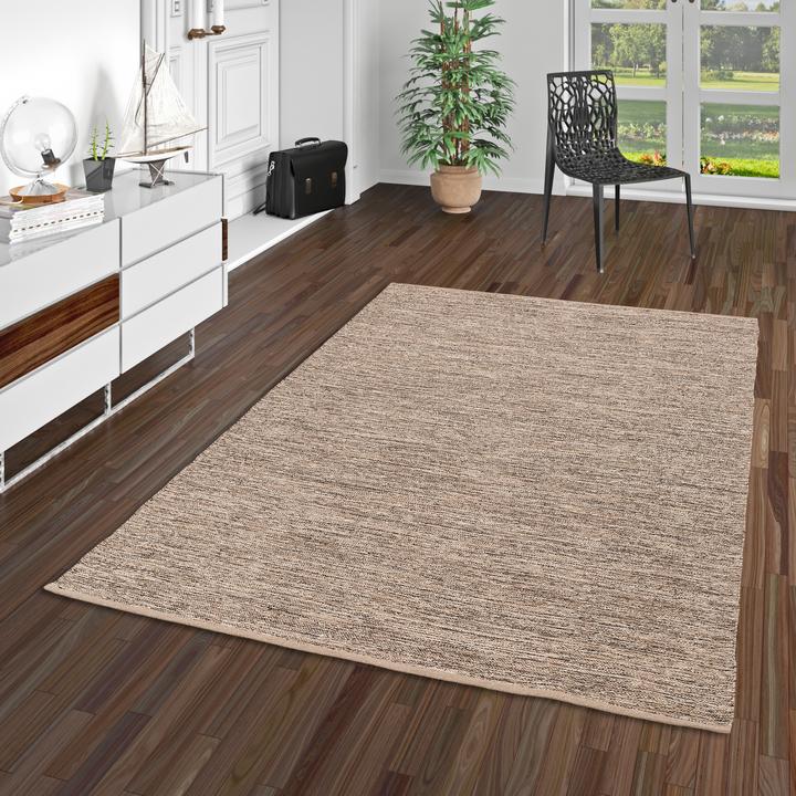 Produktbild Pergamon Baumwolle Natur Kelim Teppich Easy Meliert (160 x 230 cm)