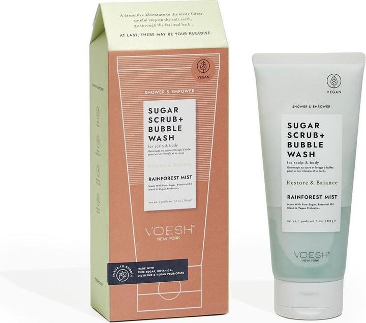 Produktbild Clinique Sugar Scrub + Bubble Wash - Rainforest Mist (500 ml)