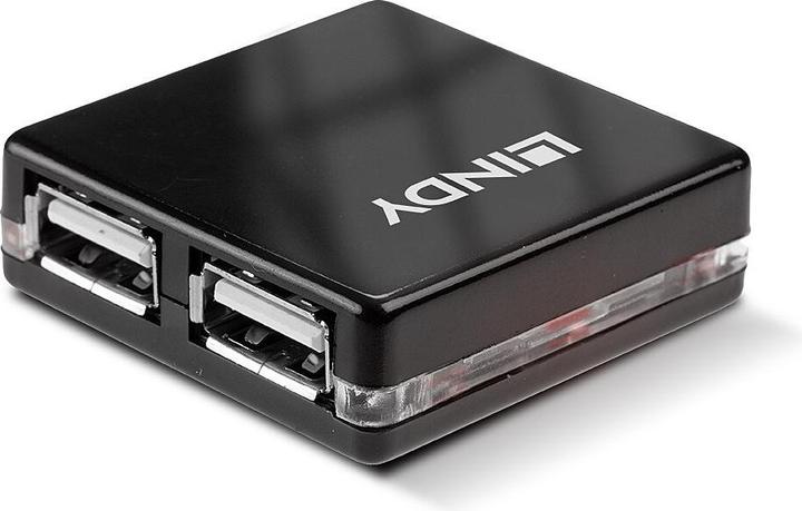 Produktbild Lindy USB 2.0 Mini Hub (USB-A, 2 Ports)