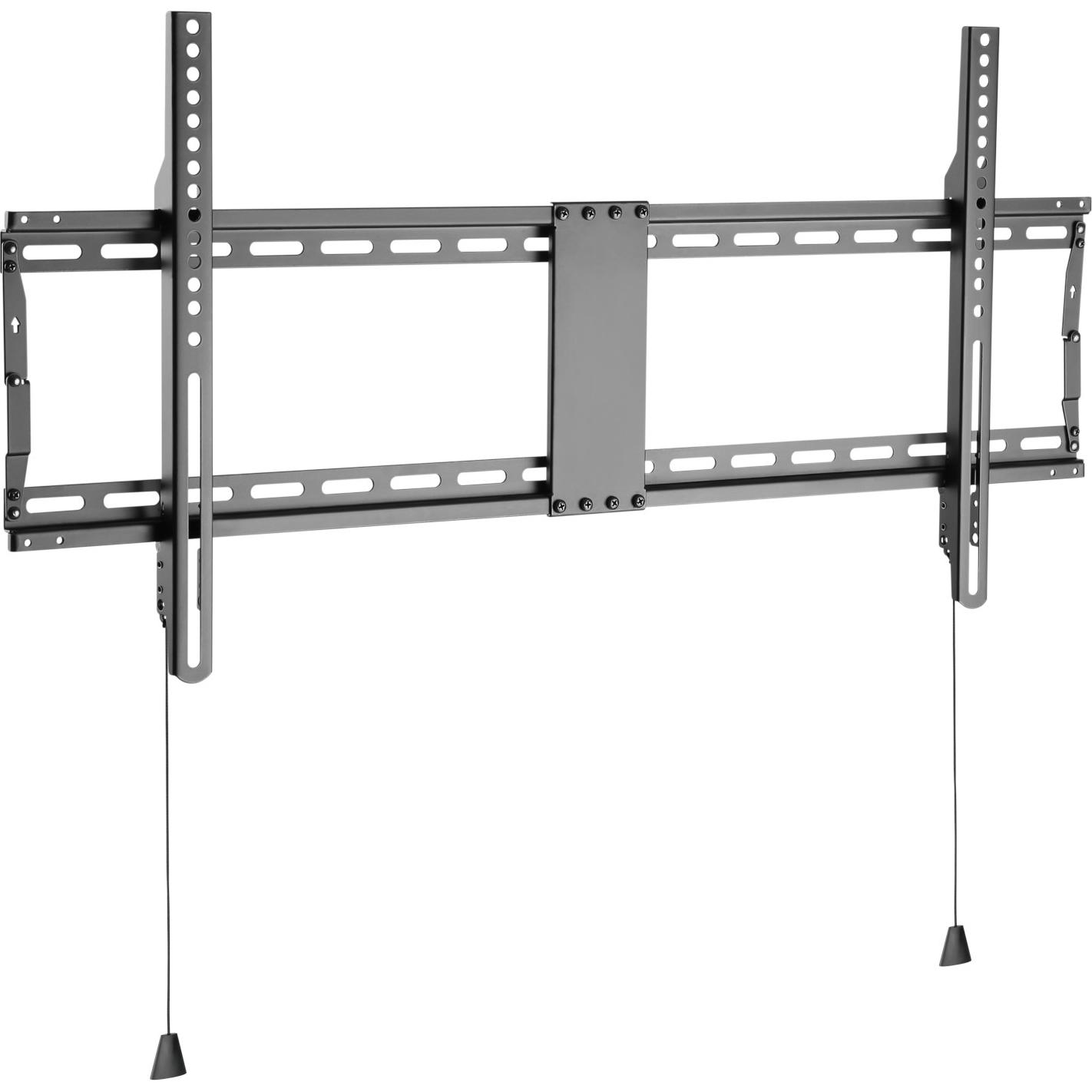 Techly Wandhalterung für LCD TV LED 43"-90",fix, schwarz (Wand, 90", 70 kg), TV Wandhalterung, Schwarz