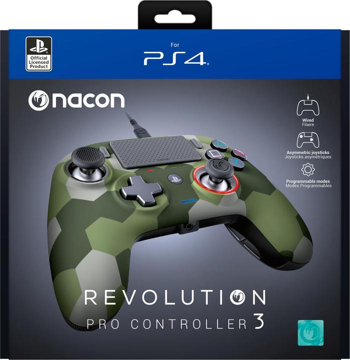 Immagine prodotto Bigben Joypad Nacon Revolution Pro Controller V3 Camo Green (PC, PS4)