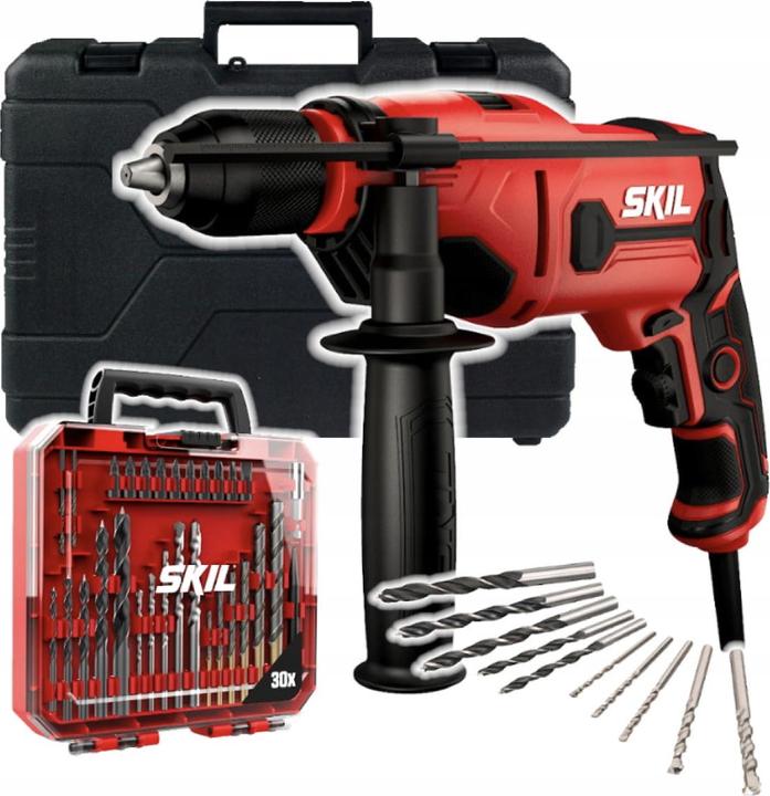 Image du produit Skil Perceuse à percussion 6725 GB 710W (carton) SET embouts et forets