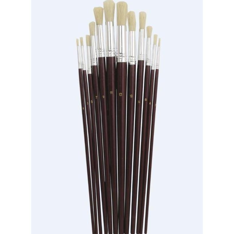 GrandHall Kunstpinsel für Aquarelle und Retusche, 12 Stück (WIKR-976768)