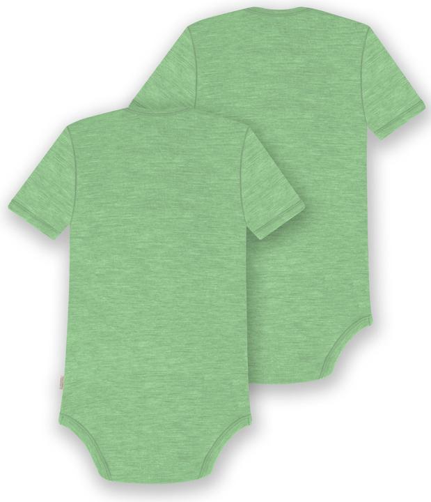 Actual product image Normani Set of 2 baby merino bodysuit short sleeves "Tauranga" - 9289 (86)