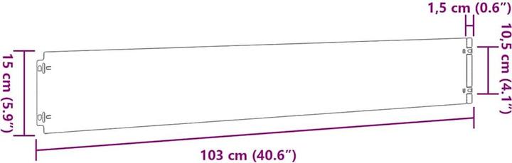 Produktbild vidaXL Rasenkante (103 cm)