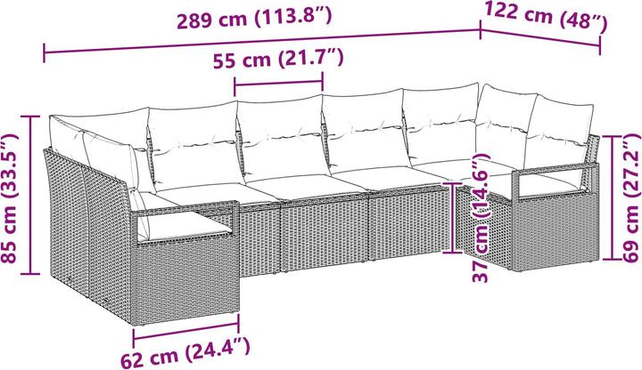 Image du produit vidaXL Outdoor-Sofa