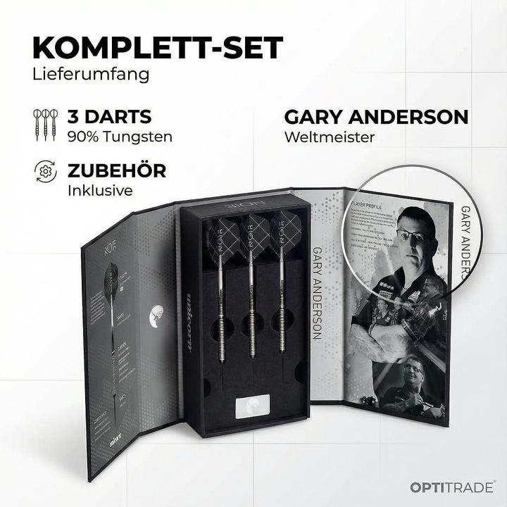 Image du produit Unicorn Boîte de présentation des fléchettes Noir (23 g)