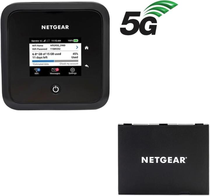 Netgear MR5200 Nighthawk M5 5G WiFi 6 + Akku W-20