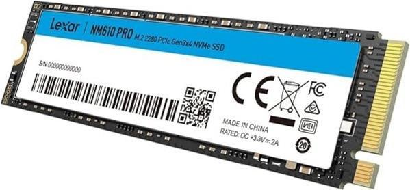 Produktbild Lexar Disque SSD NM610 Pro 500Go - NVMe M.2 Type 2280 (500 GB, M.2 2280)